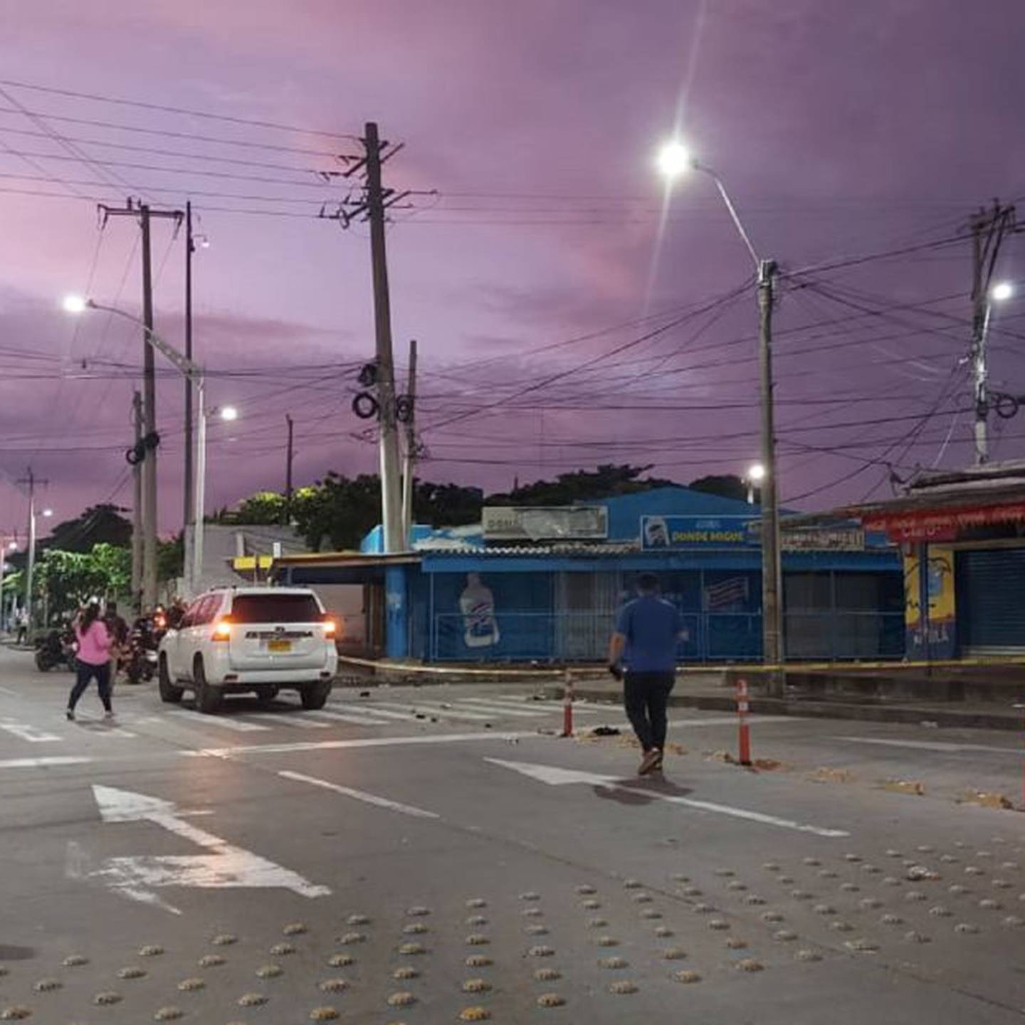 Lugar de la masacre en el barrio Las Flores en Barranquilla./Caracol Radio