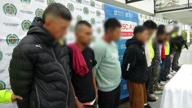 Todos los implicados fueron enviados a la cárcel. Crédito: Policía Nacional.