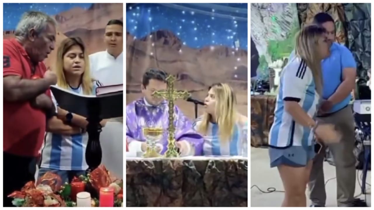 Hasta el lugar se dirigieron uniformados de la Policía Nacional, quienes se encargaron de impartir el orden en el sitio. Tanto la mujer como los encargados de la parroquia, tuvieron que dialogar para llegar a un acuerdo.