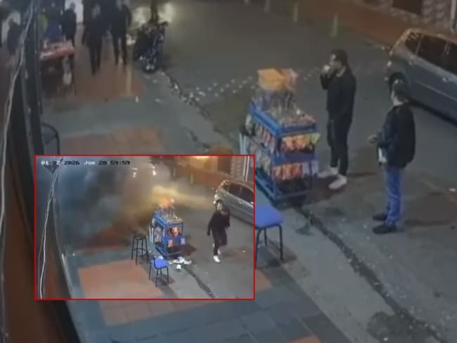 Revelan video de sujetos en una motocicleta que lanzan una granada en el barrio Santa Fe