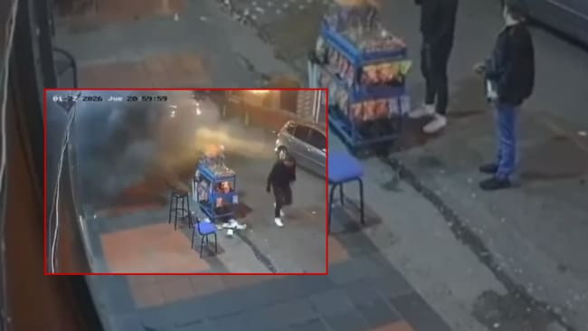 Revelan video de sujetos en una motocicleta que lanzan una granada en el barrio Santa Fe