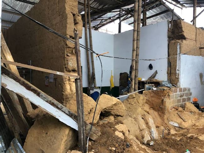Un obrero murió por el desplome de una pared en Rionegro, Antioquia