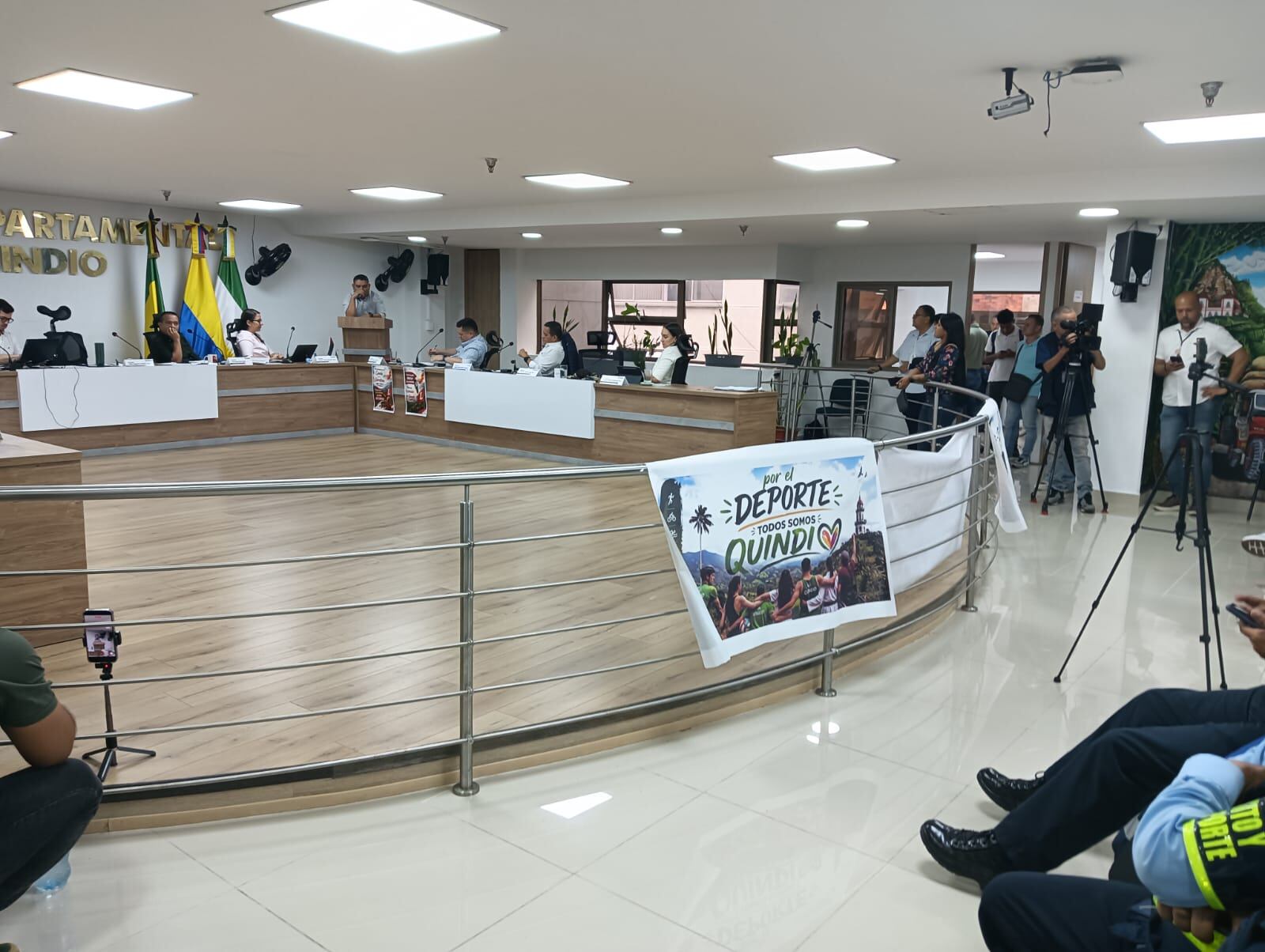 Debate en la Asamblea del Quindío. Foto: Adrián Trejos