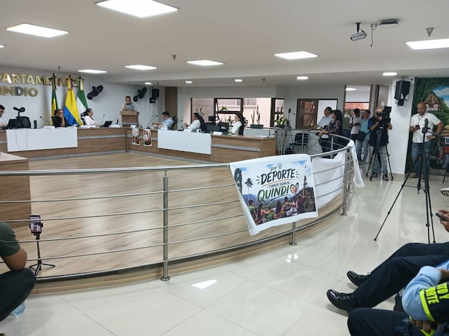 Debate en la Asamblea del Quindío. Foto: Adrián Trejos