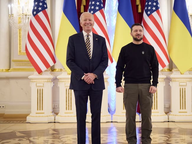 El presidente de Estados Unidos, Joe Biden, está en Ucrania en un viaje sorpresa a pocos días de que se conmemore un año de la invasión rusa.