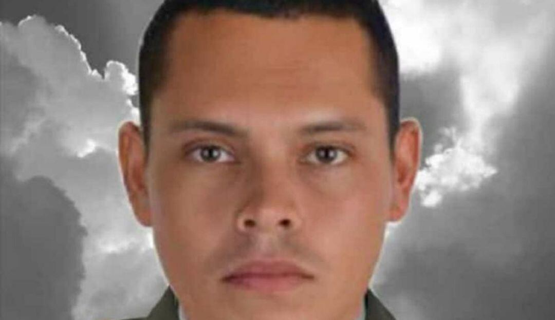 Patrullero Yimer Andrés Pardo Hernández, de la Unidad de Carabineros de la Policía Nacional.