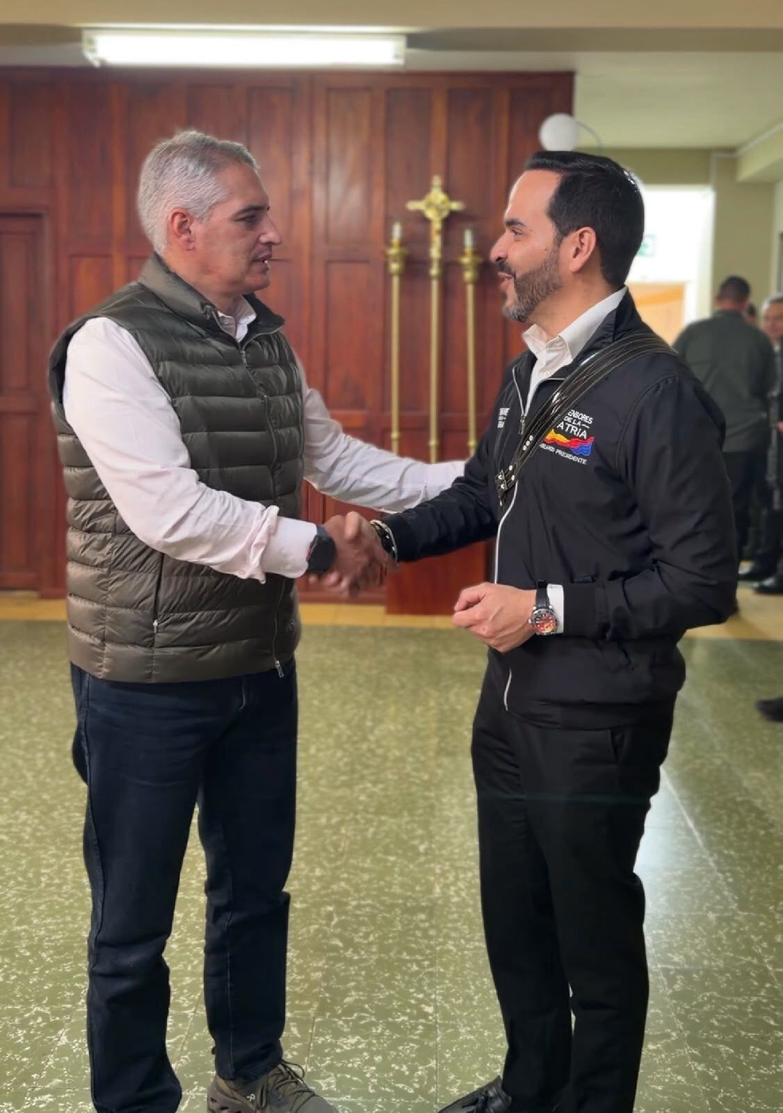 Encuentro entre el presidente electo de Colombia, Aberlardo De la Espriella y el gobernador de Antioquia. Foto: Cortesía Gobernación de Antioquia