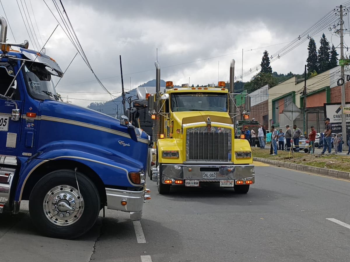 Declaran alerta amarilla hospitalaria en Caldas por el paro de transportadores
