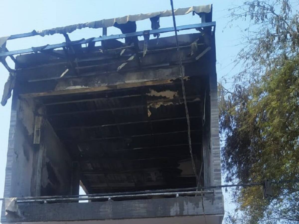 Incendio arrasó con parte de una vivienda en el sur de Cartagena