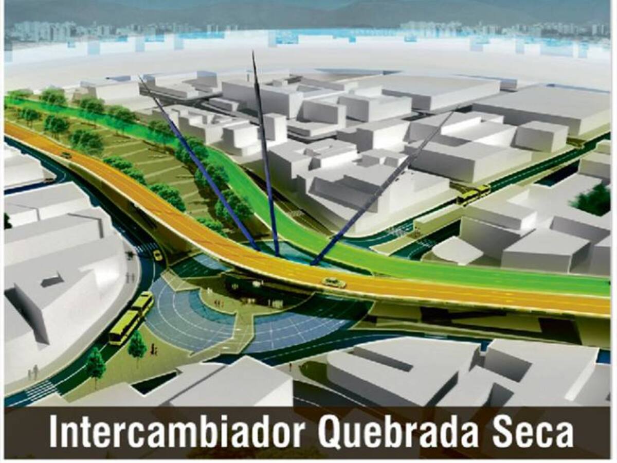 Habilitan paso a través del intercambiador de la avenida Quebradaseca