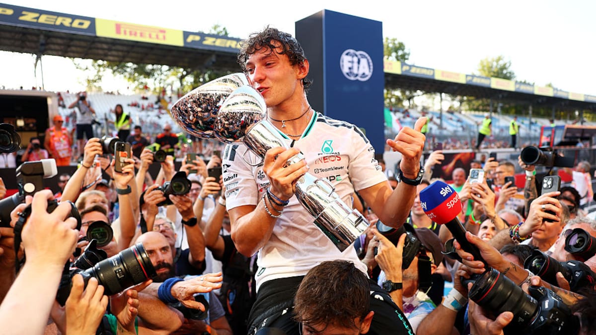 Antonelli se convierte en el primer italiano en 6 décadas en ganar en Monza tras largar de 19° en la carrera