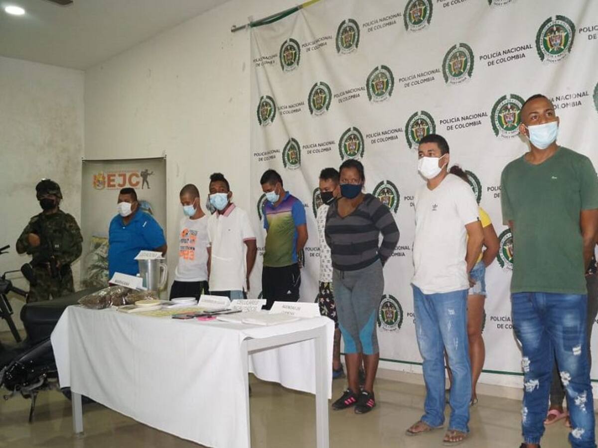 En Montería desarticulan una banda dedicada al tráfico de estupefacientes