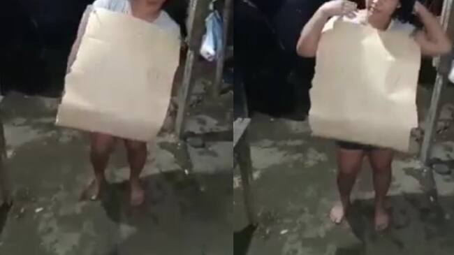 Mujer víctima de letreros de las disidencias