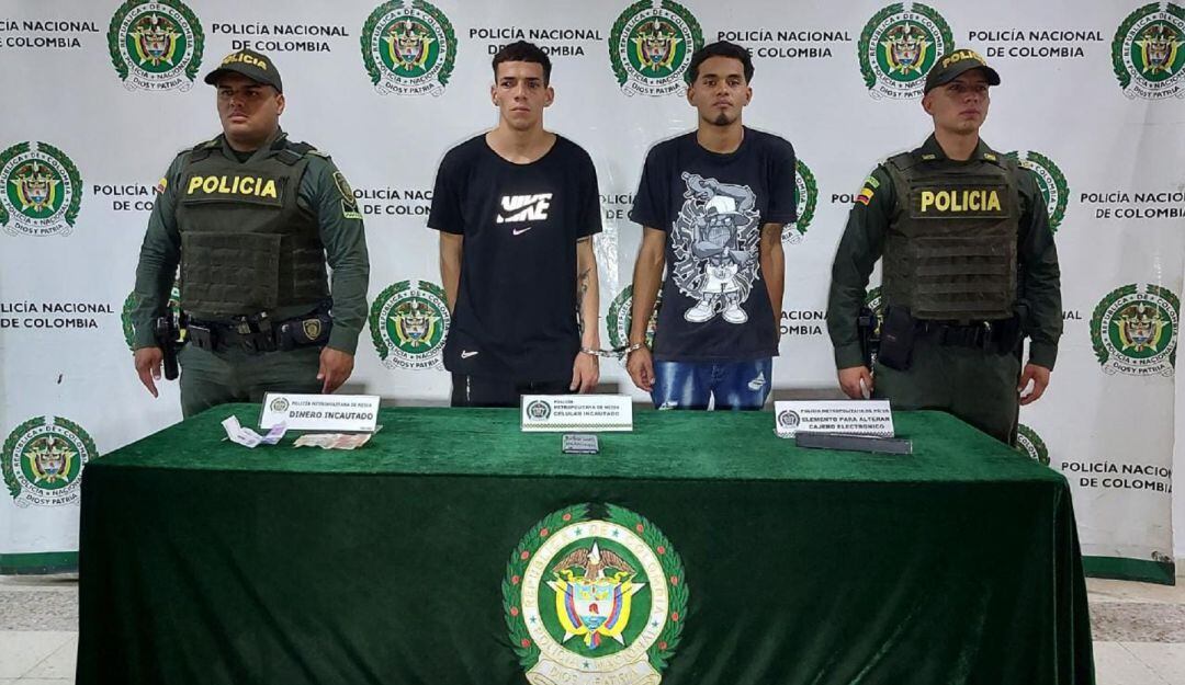 Como Gabriel Andrés Paternina Godoy y José Manuel Pacheco Mosquera, fueron identificados los hombres que pretendían alterar cajero electrónico.