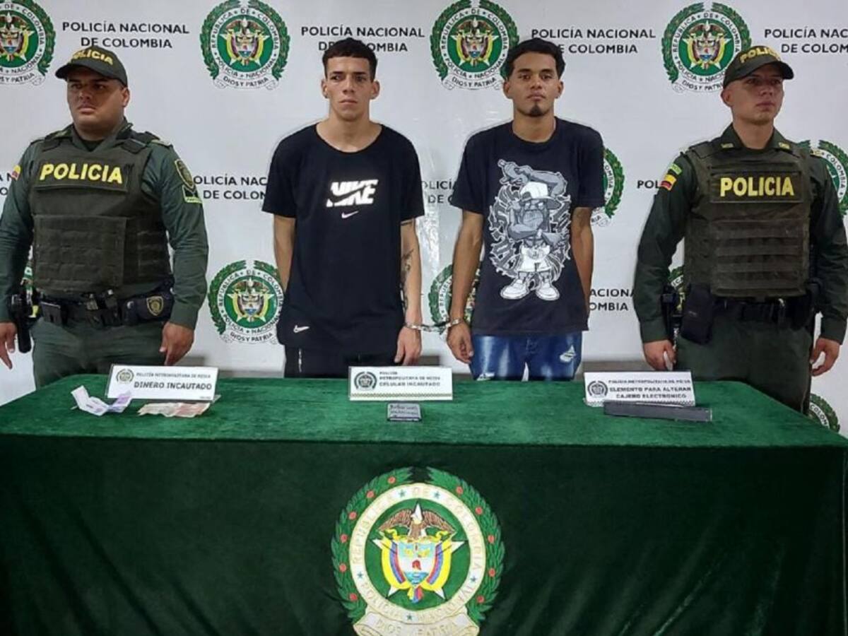 Alterando cajeros automáticos fueron capturados dos hombres en Neiva