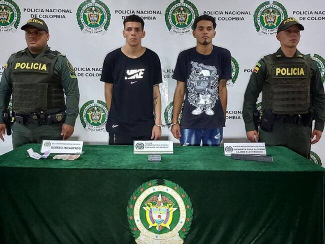 Como Gabriel Andrés Paternina Godoy y José Manuel Pacheco Mosquera, fueron identificados los hombres que pretendían alterar cajero electrónico.