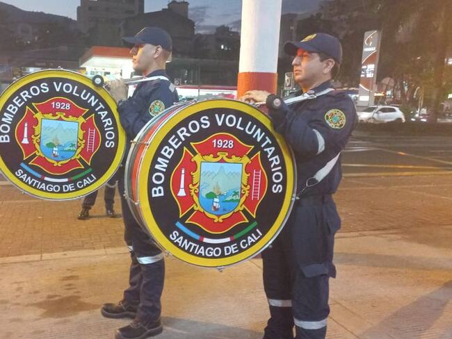 30 años después en marcha nuevamente la 'Banda Marcial' de Bomberos Cali
