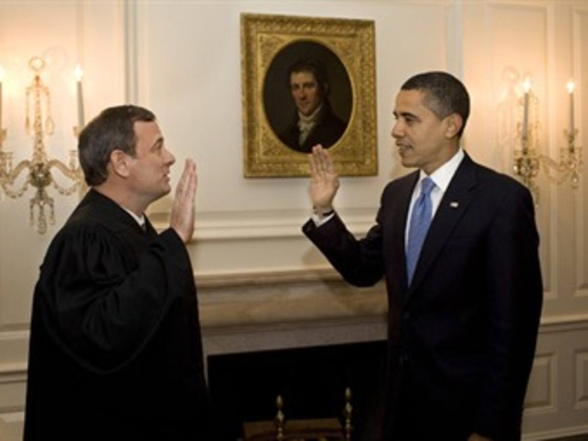 Obama vuelve a jurar su cargo 'por precaución'
