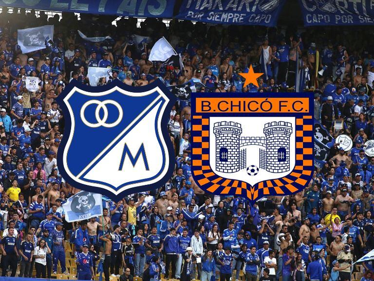 Millonarios vs. Boyacá Chicó / Composición: Caracol Radio