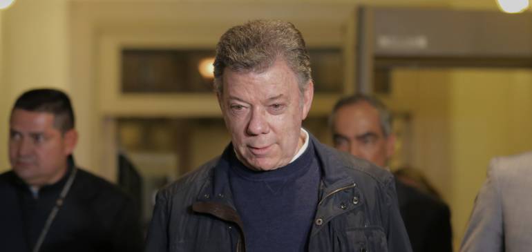 El presidente Juan Manuel Santos.