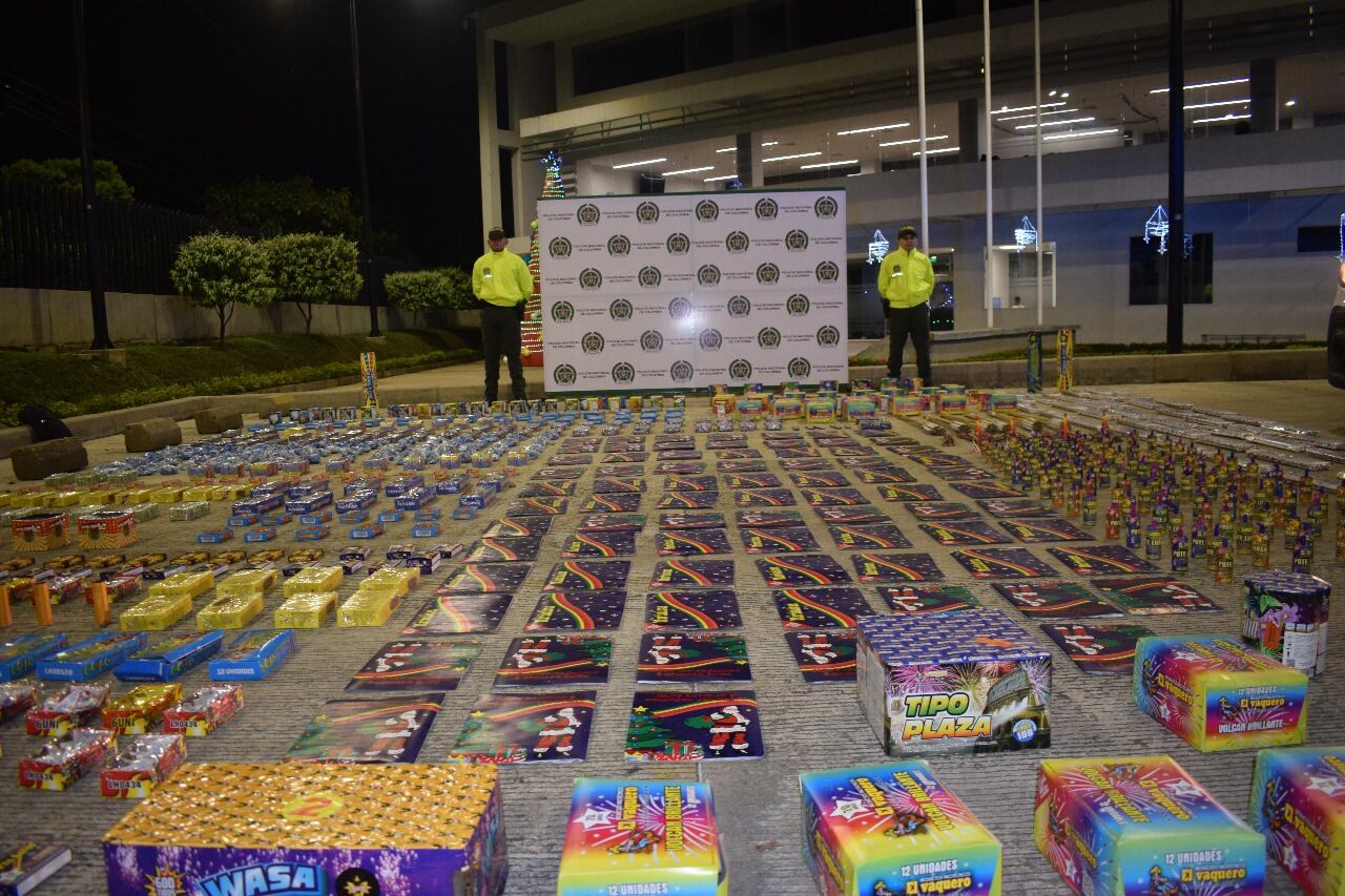 La pólvora pretendía ser comercializada en estas festividades de Navidad y fin de año.