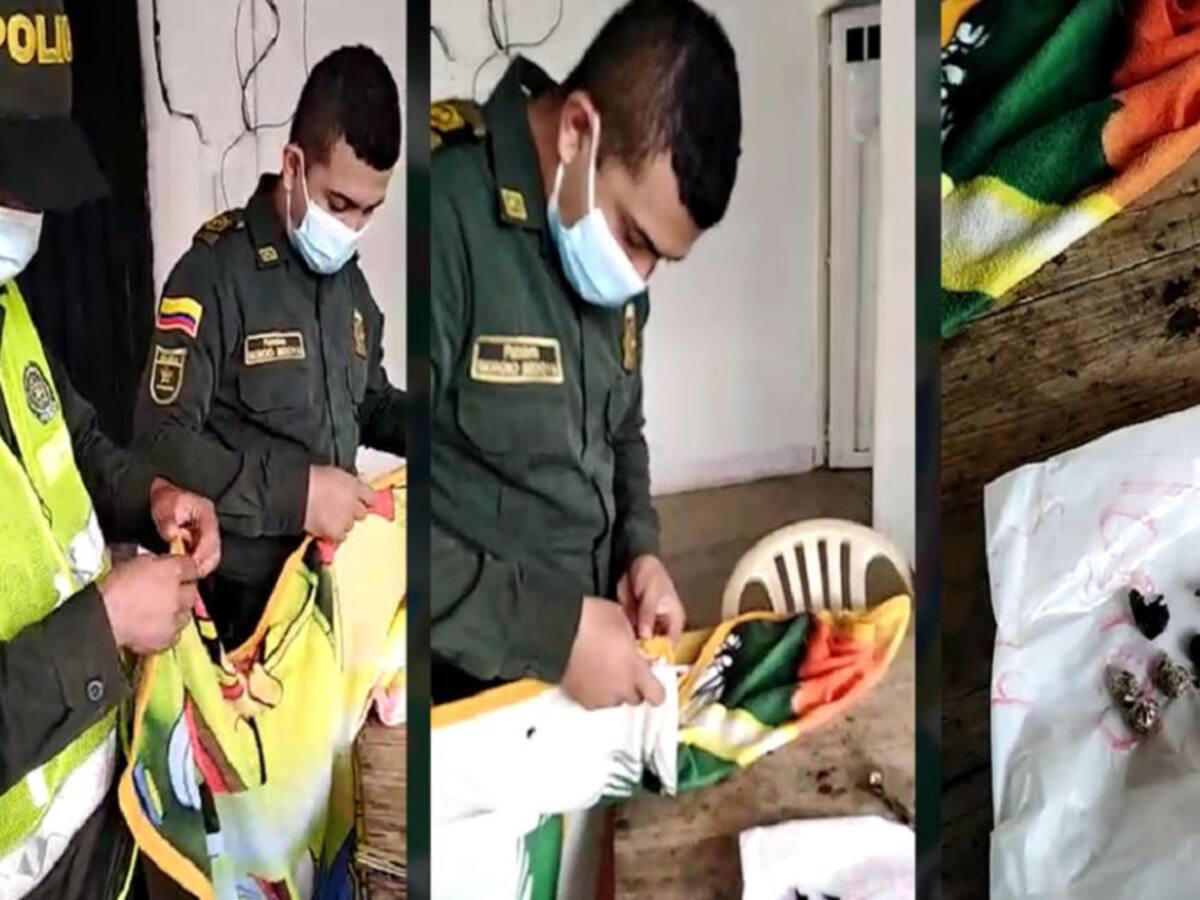 Intentaban ingresar marihuana cosida a una cobija a la Estación de Policía