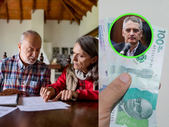 Personas tercera edad, dinero colombiano, imágenes de referencia (Getty Images)/Andrés Julián Rendón, Gobernador de Antioquia (Colprensa).