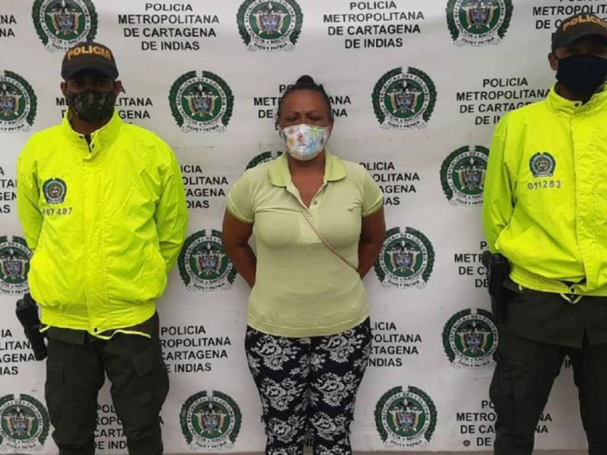 Capturada presunta autora de homicidio en un corregimiento de Cartagena