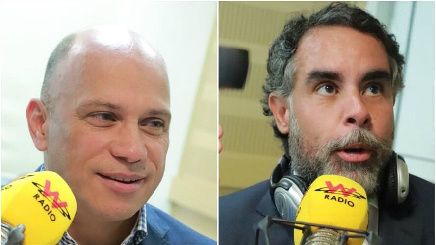 Armando Benedetti, Sergio Araújo y Angélica Lozano. Foto: W Radio