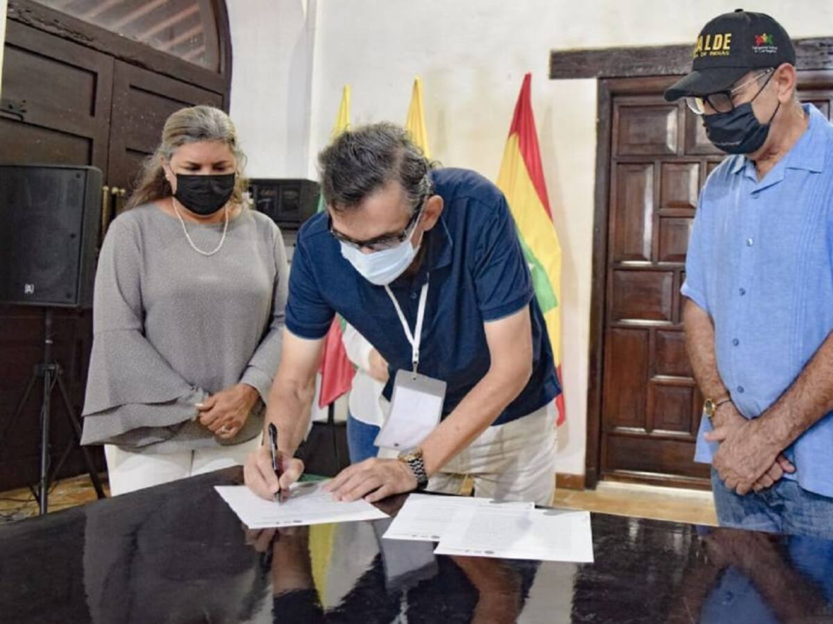 Renovaron convenio para proteger las fortificaciones en Cartagena
