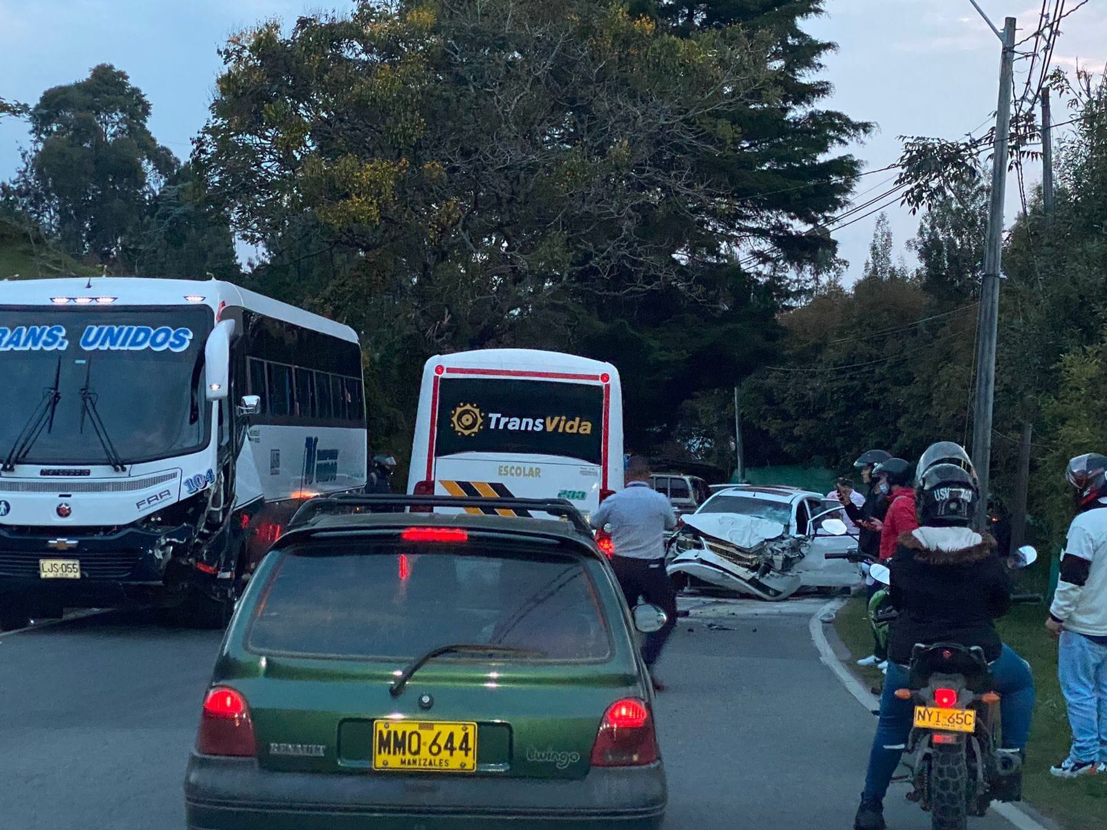 Choque en La Ceja- foto cortesía