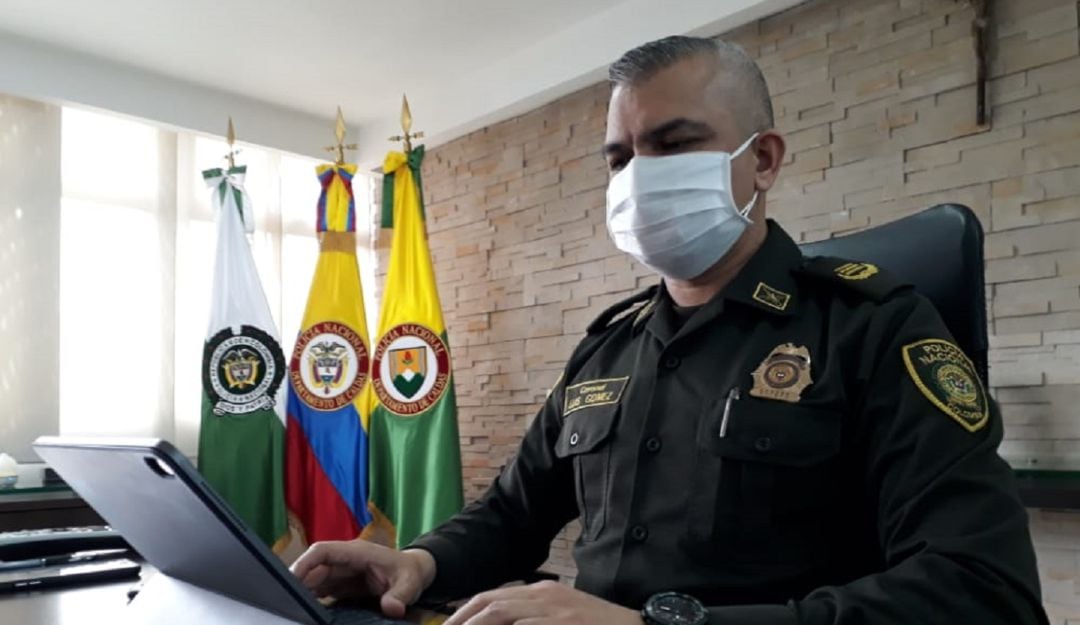 Coronel Luis Alberto Gómez Luna, comandante de la Policía en Caldas