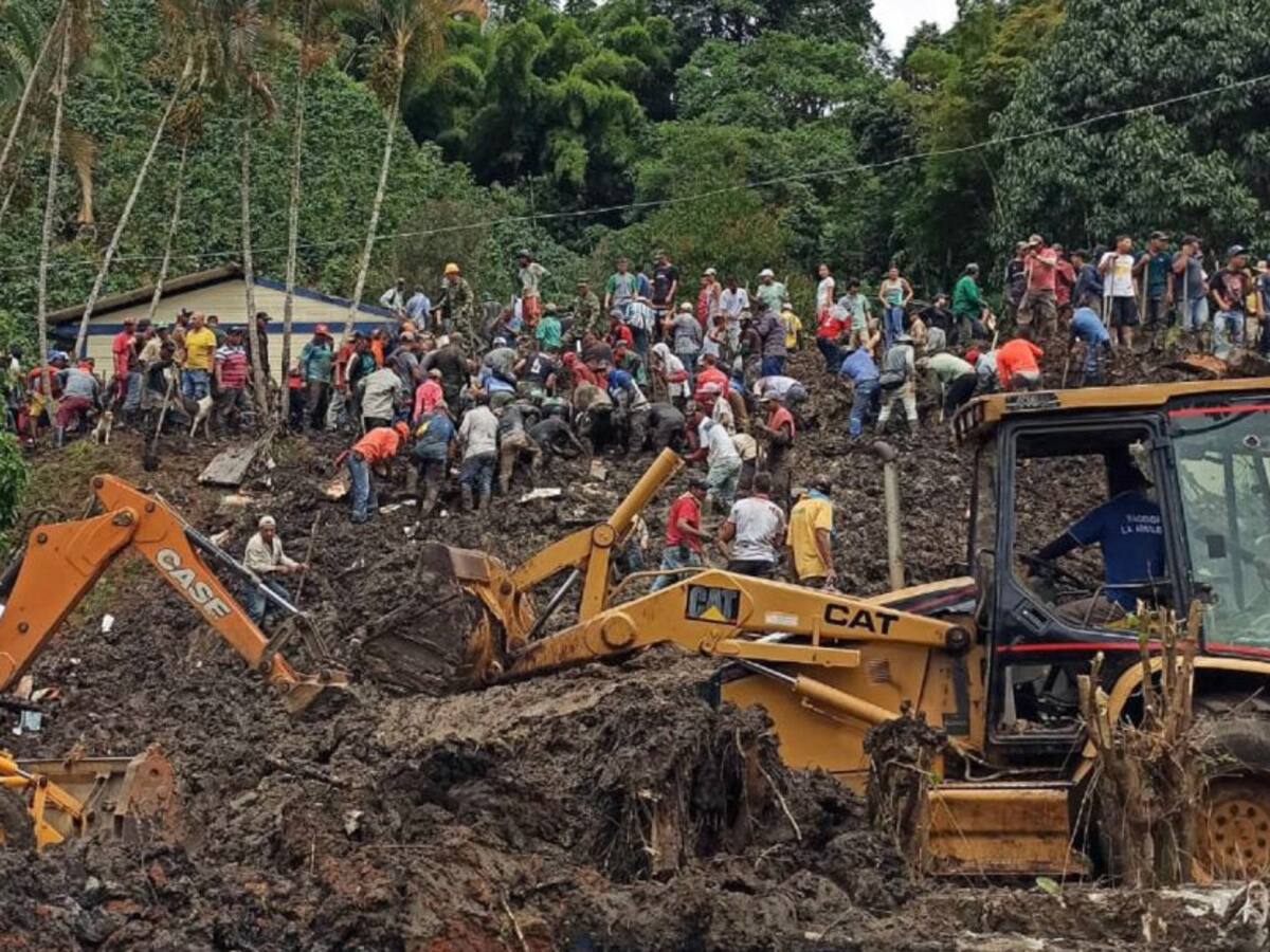 Tres menores murieron por un alud de tierra en Andes, Antioquia
