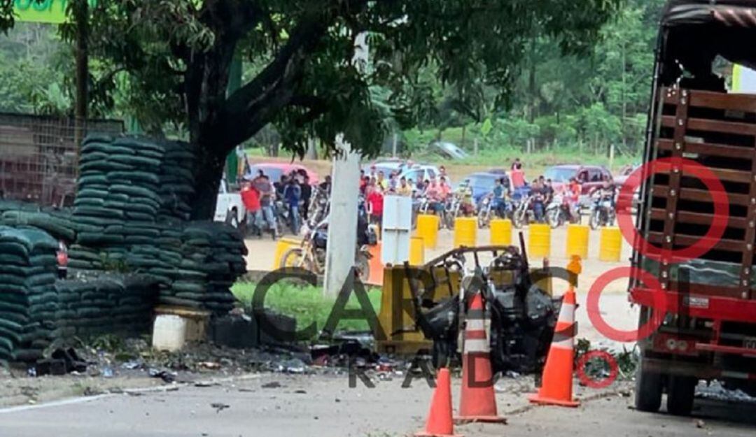 Activan moto bomba cerca de cantón militar en el municipio de Tibú
