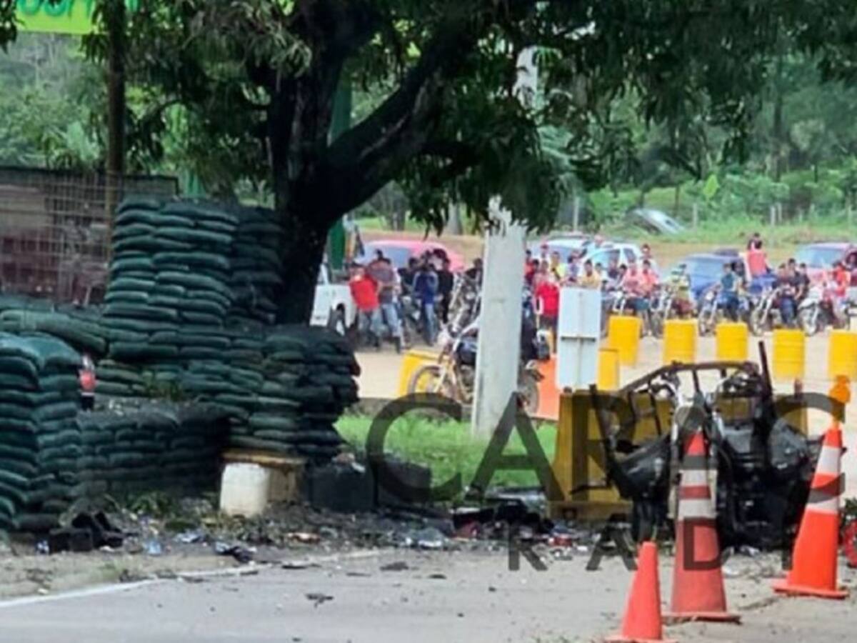 Activan moto bomba cerca de cantón militar en el municipio de Tibú