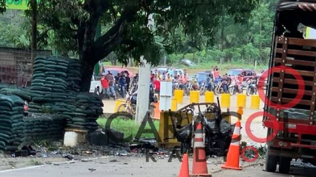 Activan moto bomba cerca de cantón militar en el municipio de Tibú