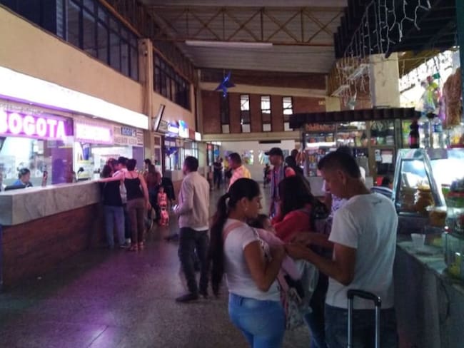 Alto flujo de pasajeros en terminal de Ibagué