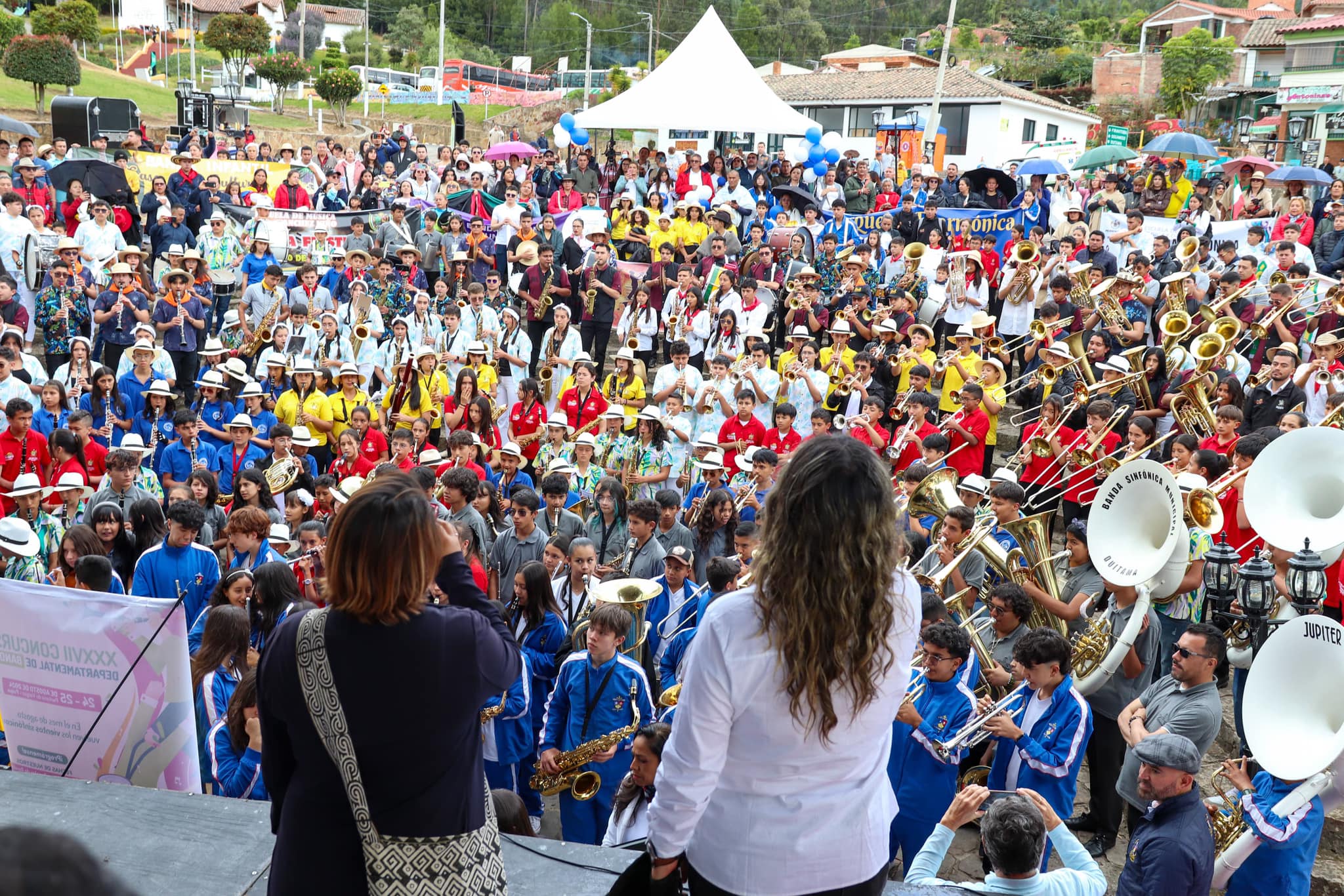 En Paipa se vivió la fiesta musical del XXXVII Concurso Departamental de Bandas. Foto | Secretaría de Cultura y Patrimonio de Boyacá