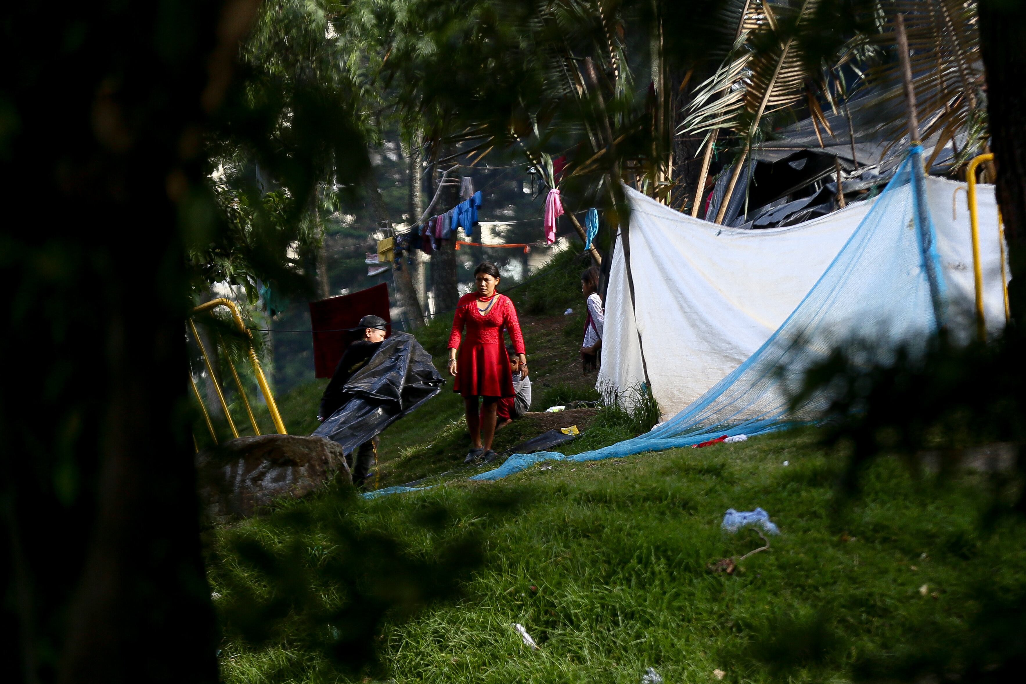 La unidad de Victimas, la secretaria de Gobierno y el distrito anunciaron el retorno de cientos de indígenas embera que se encuentran en diferentes zonas de Bogotá a sus territorios. (Colprensa - Lina Gasca)