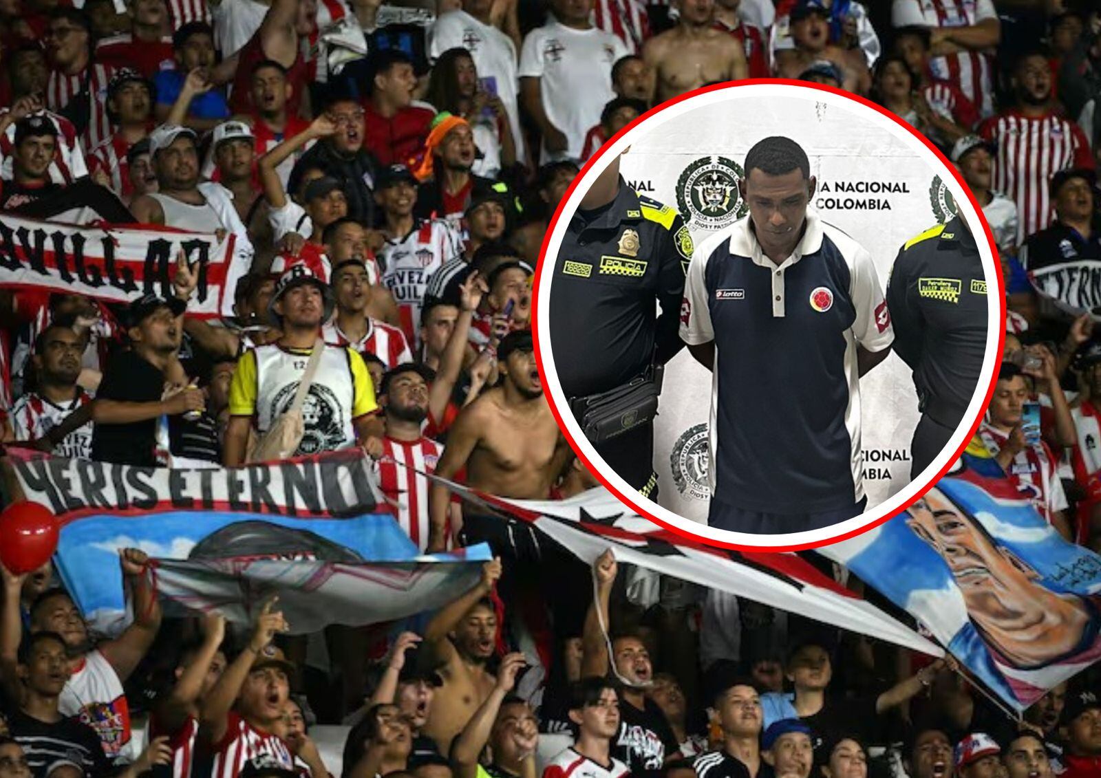 Persona capturada - Policía Metropolitana de Barranquilla.