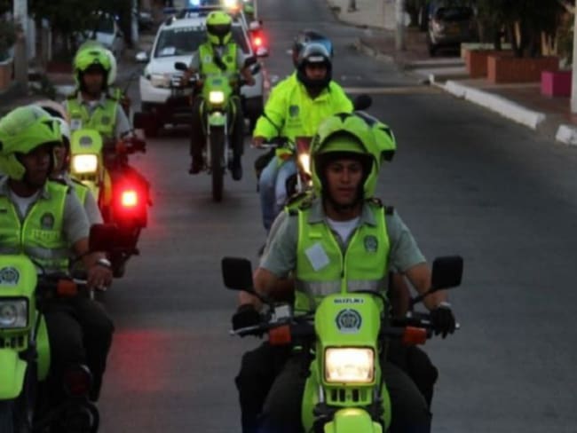 Patrullajes de la Policía en Barranquilla