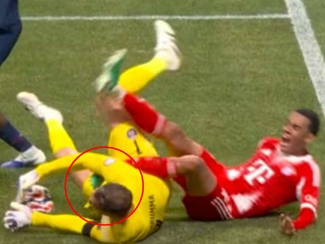 ¡IMÁGENES SENSIBLES! Así fue la terrible lesión de Musiala en el Mundial de Clubes // Caracol Radio