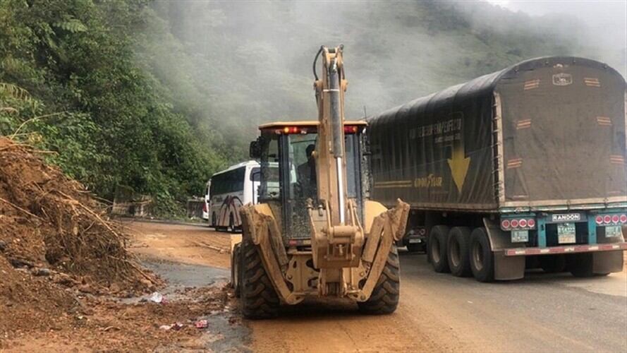 vía Los Llanos – Taraza . Foto: Cortesía Invías