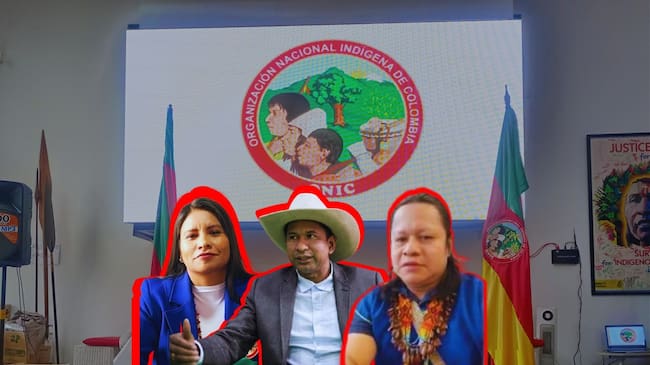 Sandra Perdomo, Rosalino Guarupe Joropa y Milton Pirangia consejeros de la ONIC