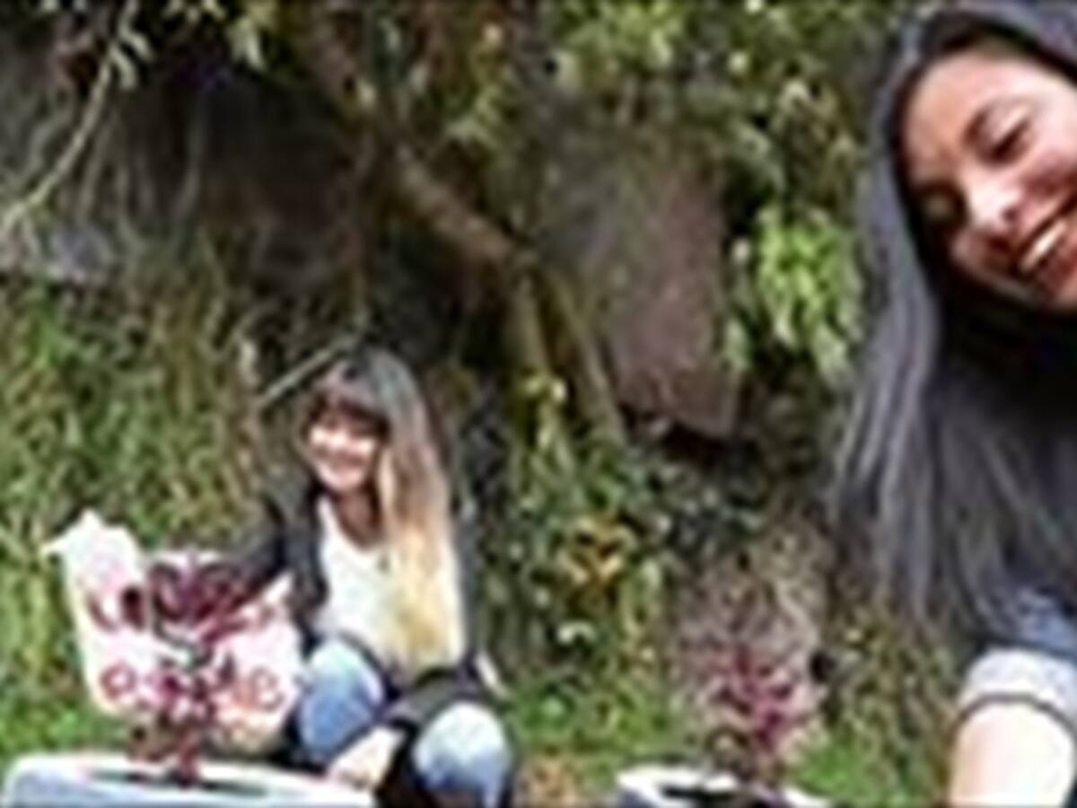 Estudiantes "enchulan parques" con llantas en Bogotá