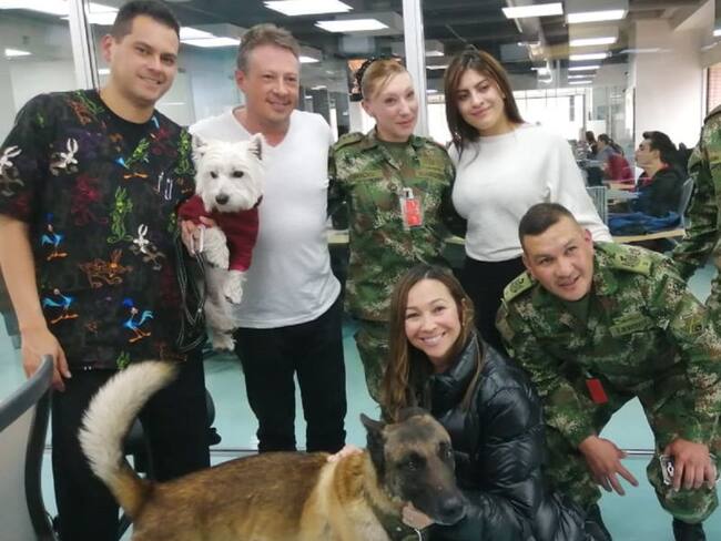 Iker, el perro súper héroe del Ejército Nacional
