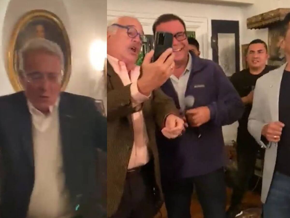 ¡Tremenda rumba! Uribe y Pastrana celebraron al ritmo del vallenato