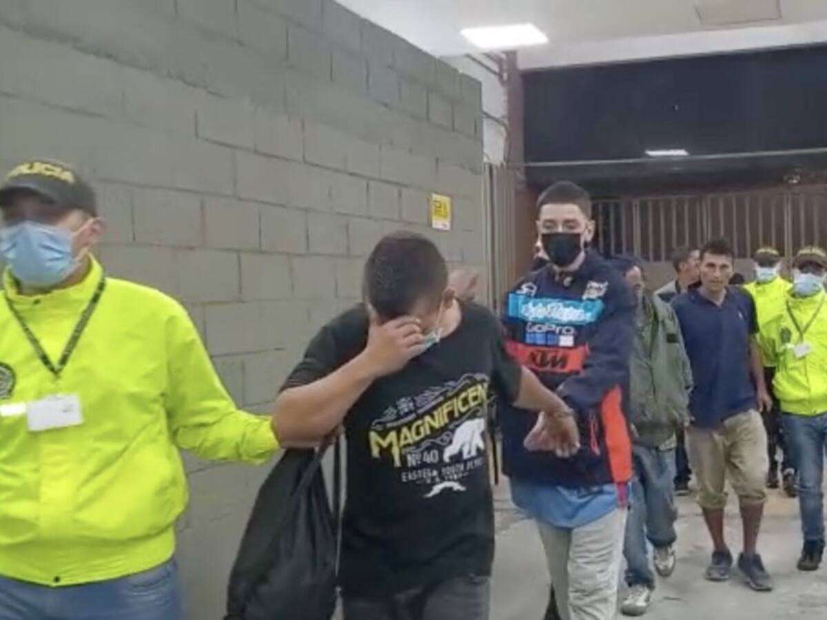 Ocho personas fueron capturadas en Envigado por tráfico de estupefacientes