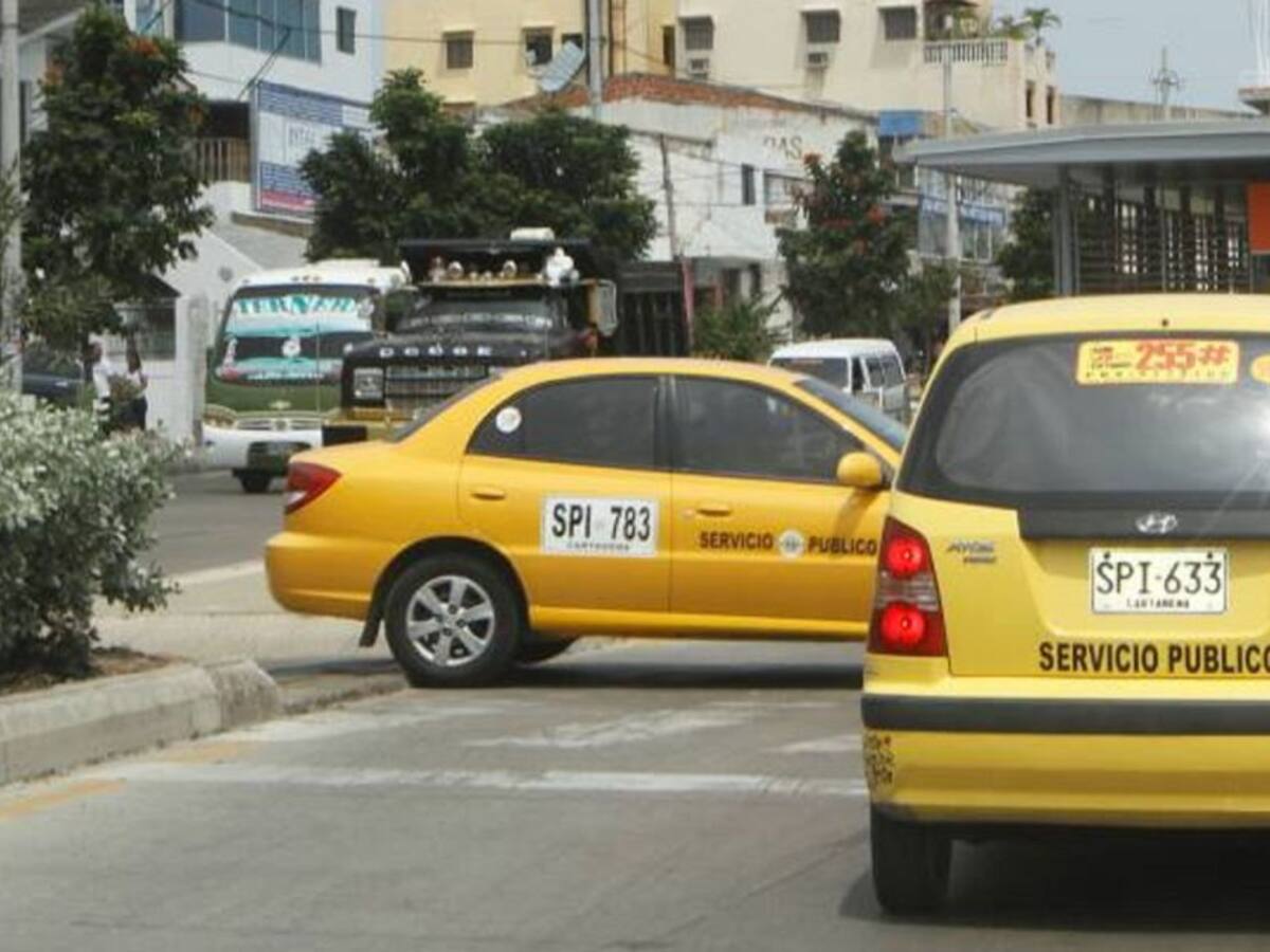 En Cartagena, cambia rotación de pico y placa para taxis