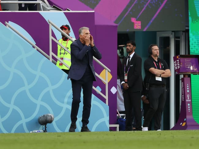 Carlos Queiroz, técnico Selección de Irán. Gales vs Irán Mundial de Qatar 2022. Foto: Maryam Majd ATPImages/Getty Images